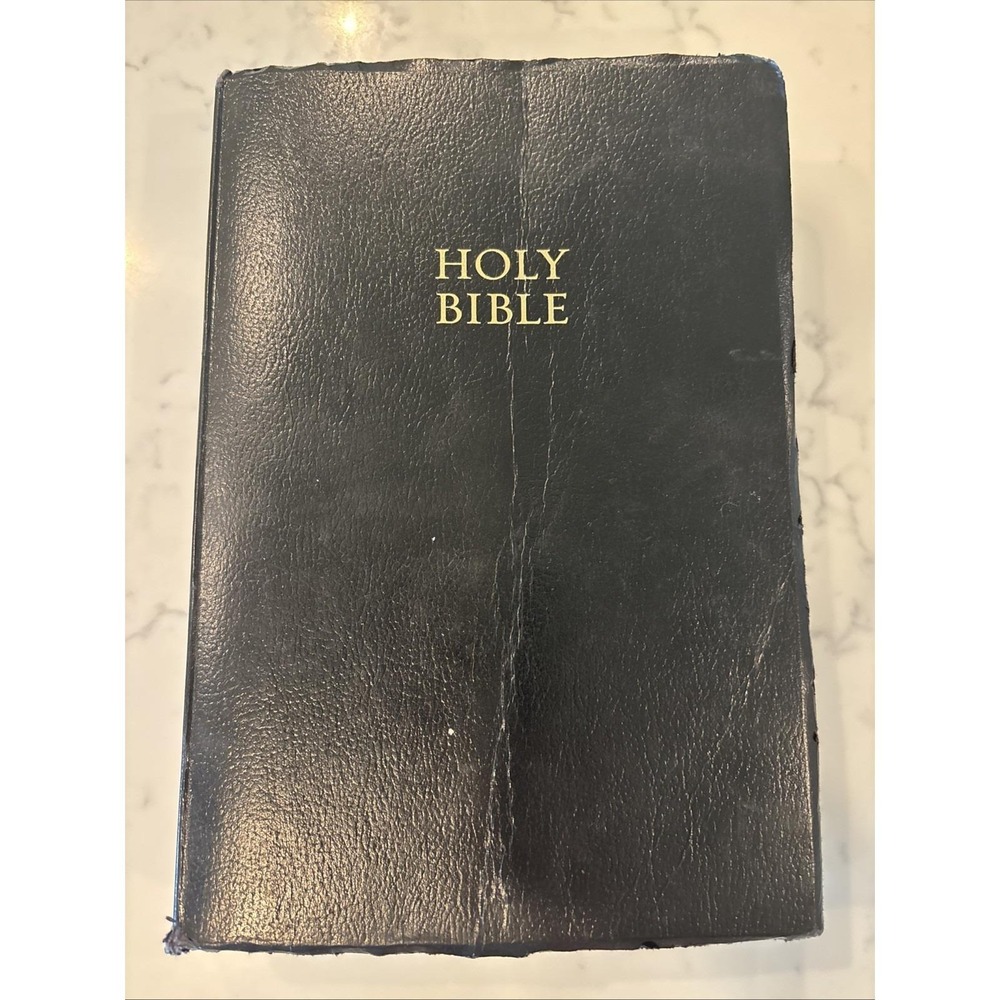 Holy Bible King Authorized James‎ Version Red Letter 2003 Nelson Black Leather